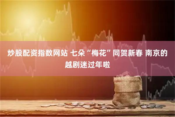 炒股配资指数网站 七朵“梅花”同贺新春 南京的越剧迷过年啦