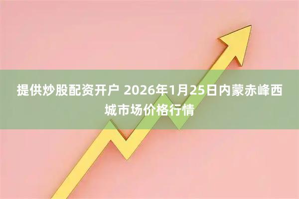 提供炒股配资开户 2026年1月25日内蒙赤峰西城市场价格行情