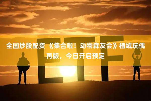 全国炒股配资 《集合啦！动物森友会》植绒玩偶再版，今日开启预定
